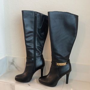 Alfani Jaymee Leather Boots size 5M